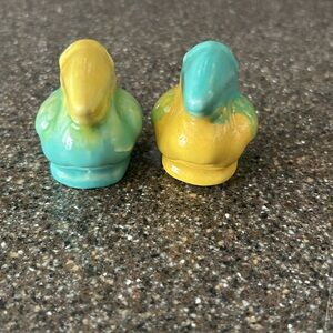 Salt and Pepper Ceramic Colorful Pelicans